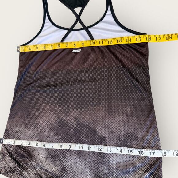 Spalding Activewear Speed Dri Racerback Tank Top Women Size S/P Ombre Brown - Picture 13 of 15